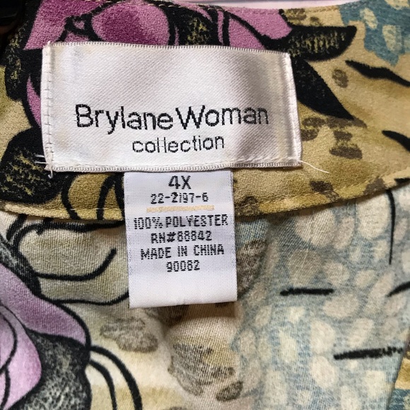 Floral Kimono Top 4X Plus Size - Picture 5 of 6